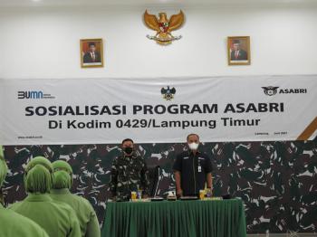 Segenap Prajurit Kodim 0429/Lamtim Terima Sosialisasi dari PT. ASABRI (Persero)